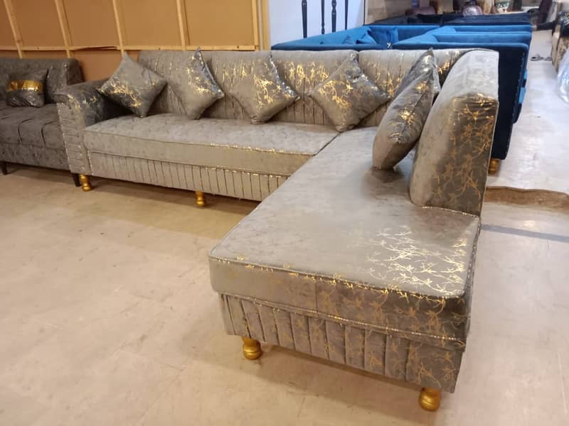 L shape sofa / sofa set / sofa repair / fabric change / sofa poshish 17