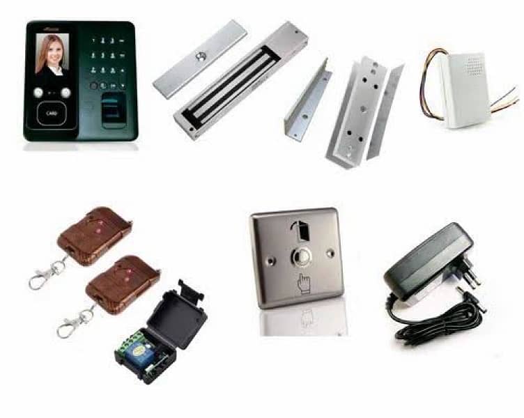 Biometric handle mobile rfid card Door lock attendance Machine system 0