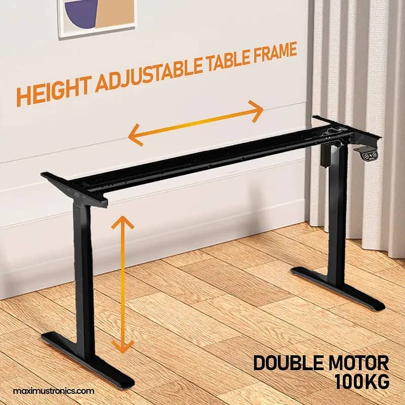 Electric Height adjustable table frame extended width 0