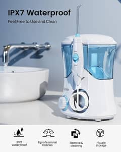 Water Tooth Flosser with 8 Multifunctional Tips, Apiker Oral Irrigator