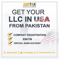 USA LLC Reg/Sales Tax, Income Tax Return, Tax Consult,FBR, Tax Filer,