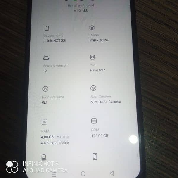 Infinix hot 30i.  8-128 best price 5