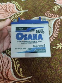 Bike Osaka battery, 12v 5A, slightly used, Ybr, suzuki, honda