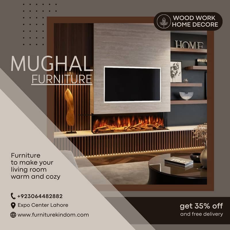 Media Wall /media wall with fire place /PVC Cabinets /home decor 19