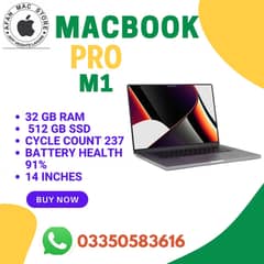 Macbook pro  M1 14inches 2021 32Gbram/512gbssd