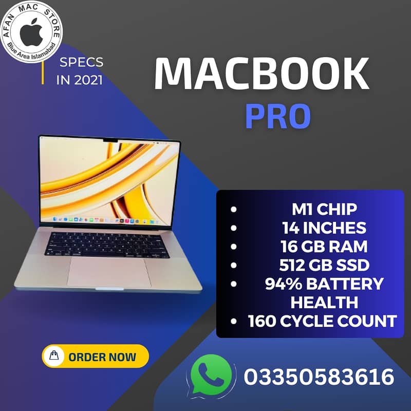 Macbook pro  M1 14inches 2021 32Gbram/512gbssd 1