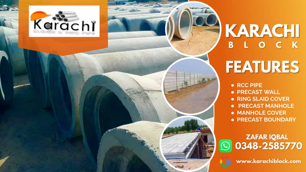 Rcc pipe / Karachi block / Rcc pipe works 1