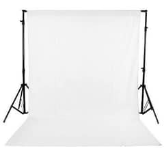 Backdrop stand with sheet