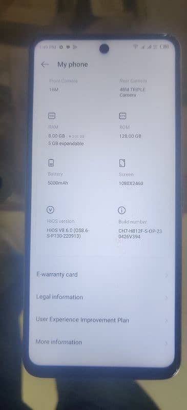 Tecno camon 18P  8/128 GB with Box 9