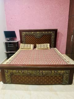 2 Beds For Sale Double Bed with Mattress Slitly use