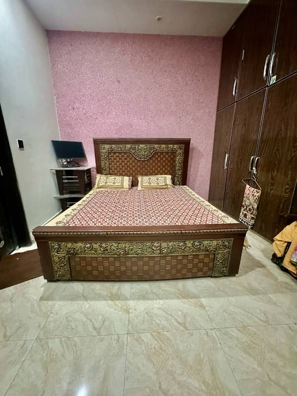 Double Bed with Mattress Slitly use 1