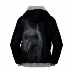 men's Wolf Graphic sublimation Hoodie