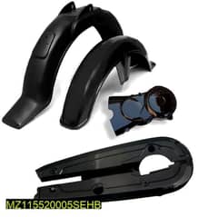 plastic mudguard plus chain and Engine cover