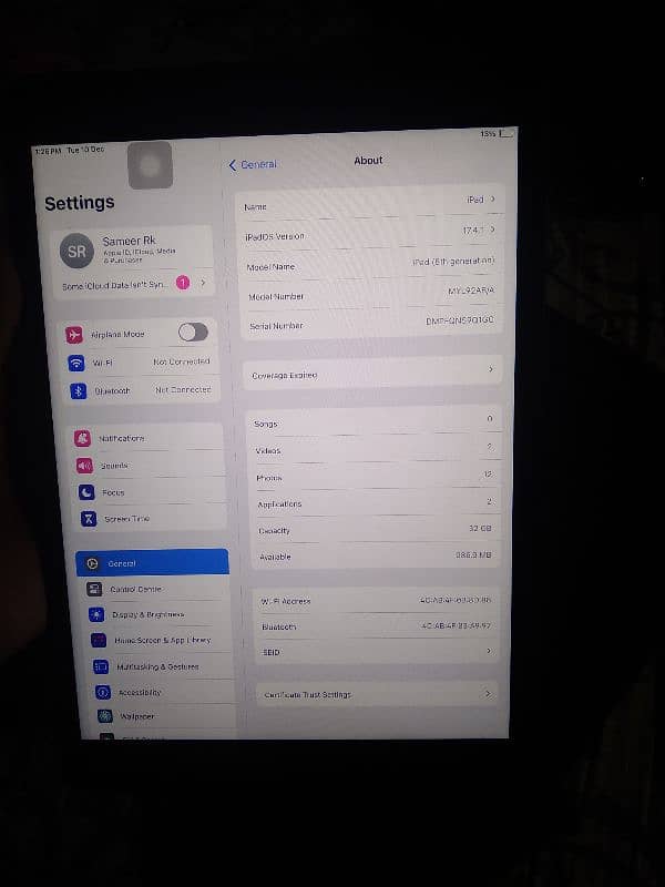 IPAD 8th Genretion 2020 32Gb 10/8 condition Exchange Possible 4