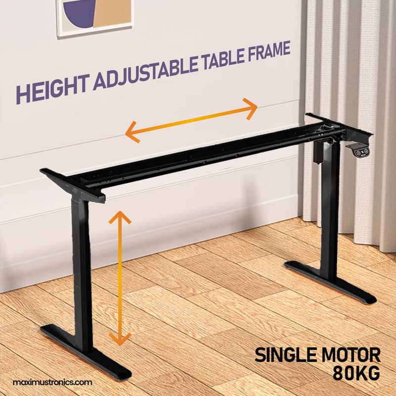 Electric table Height adjustable table standing desk frame singlemotor 0