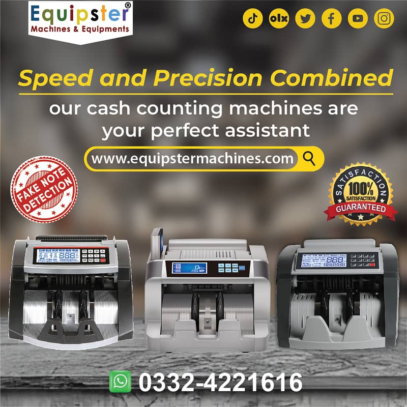 cash counting machine with fake note detection value counting cis sort 2