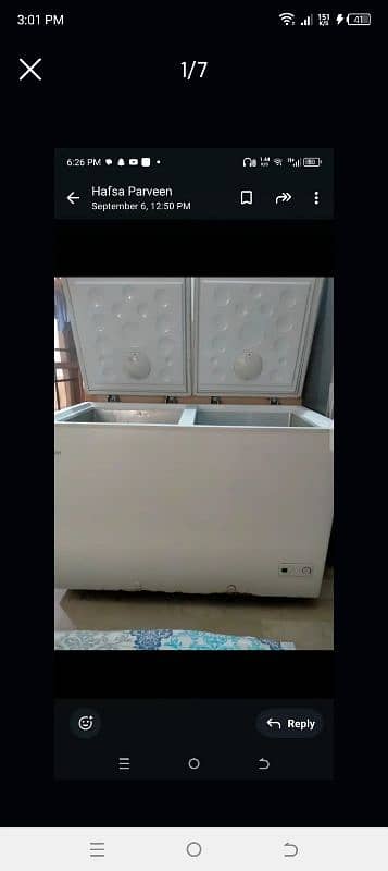 haier deep freezer bht km used 3