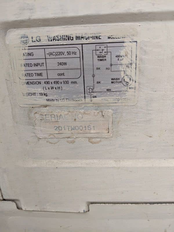 orgnil LG washing machine orgnil LG copper moter 1