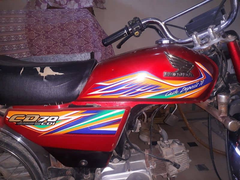 honda cd70 2020 model bike bilkul ok hai WhatsApp 03262306985 3