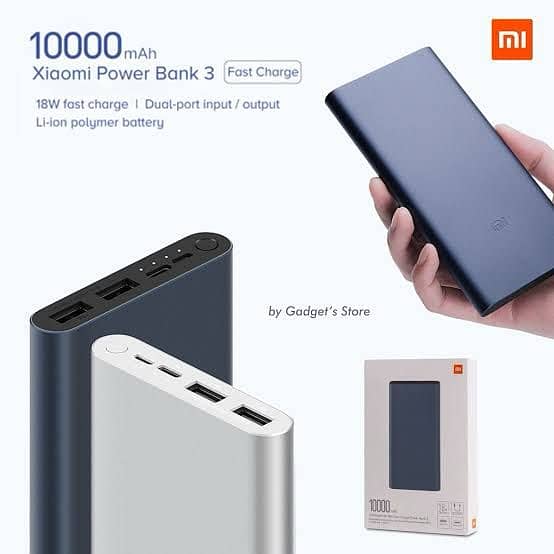 Mi powerbank mi 3 10000mah powerbank with amazing quality 0