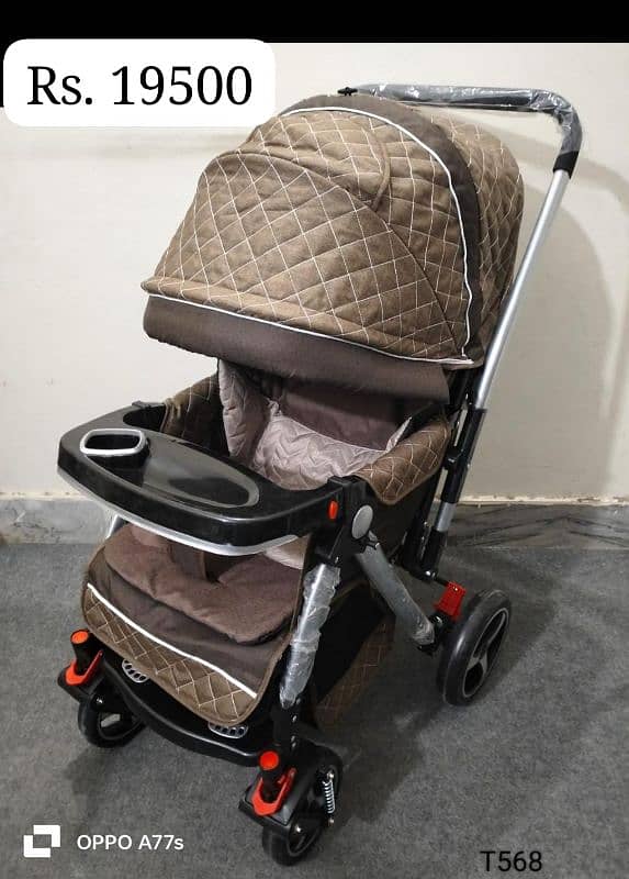 High Chair and Baby Pram Stoller Multifunctional & Compact Folding 2