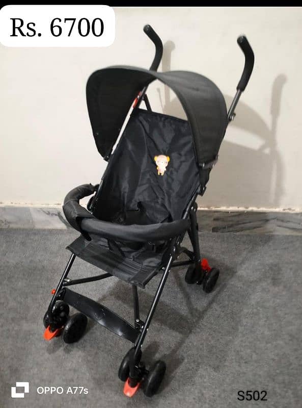 High Chair and Baby Pram Stoller Multifunctional & Compact Folding 7