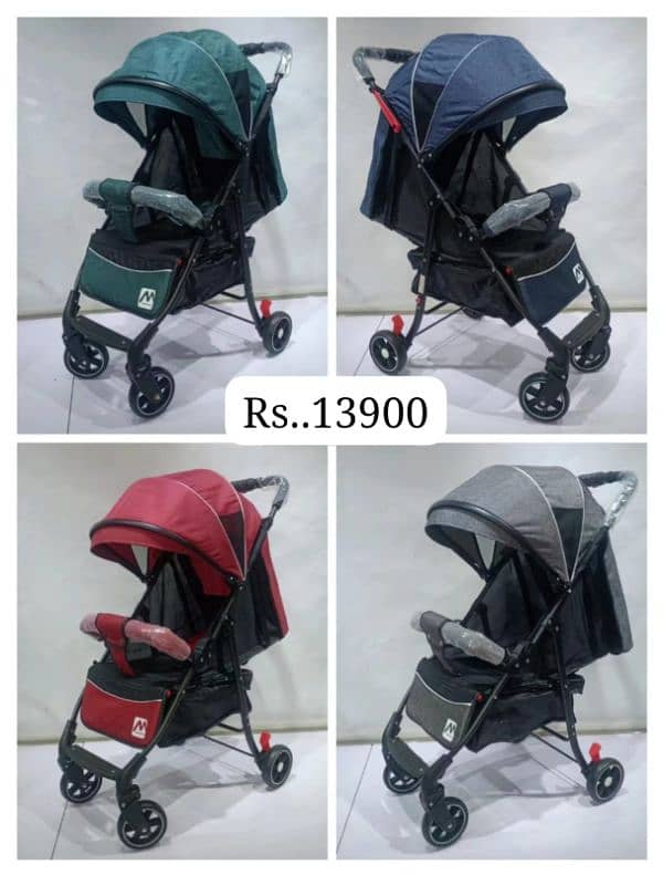 High Chair and Baby Pram Stoller Multifunctional & Compact Folding 9