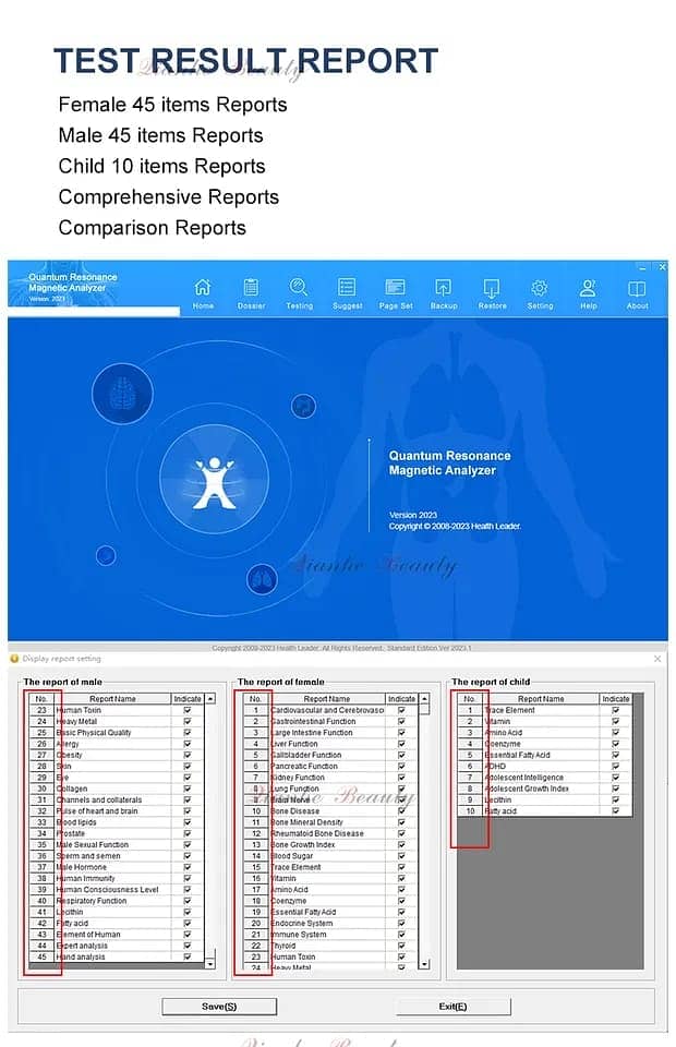 Quantum Megnatic Analyzer / Analyzer with full body  therapy function 16