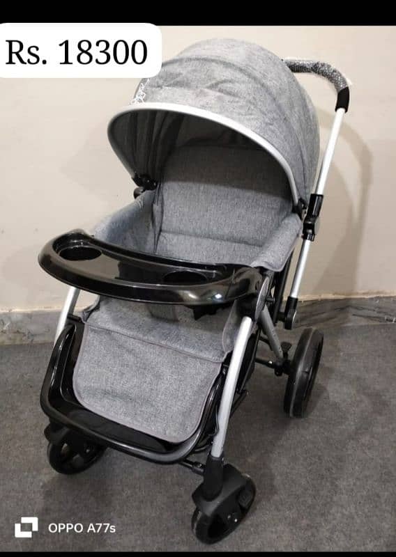 High Chair and Baby Pram Stoller Multifunctional & Compact Folding 15