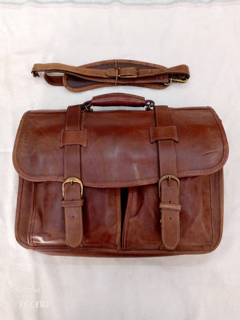 Laptop bag pure leather 0