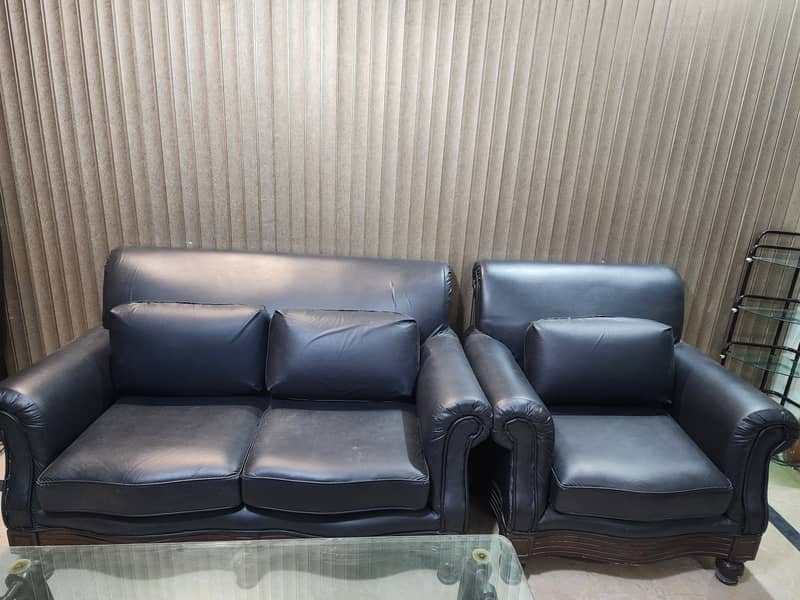 Black Sofa Set 1