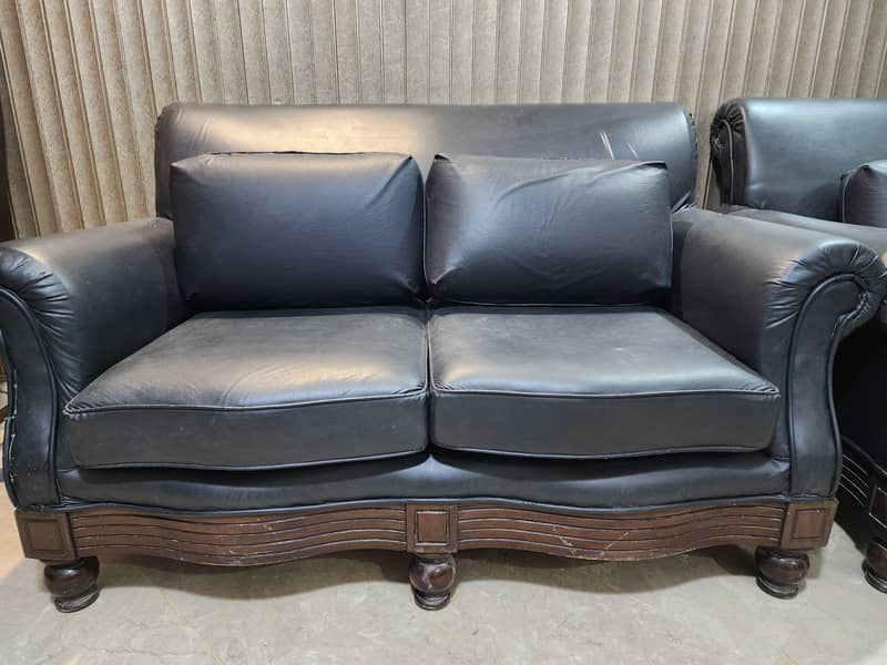 Black Sofa Set 3