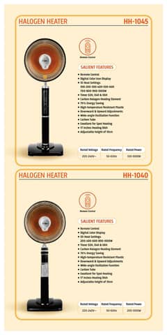 Super Asia Electric Heaters Modle No 1045 , 1040 , 1050