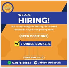 Order Bookers | Salesmen | Jobs | Urgent Hiring