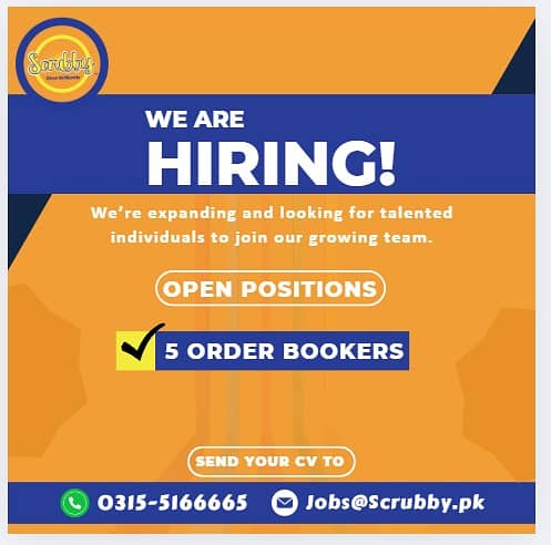 Order Bookers | Salesmen | Jobs | Urgent Hiring 0