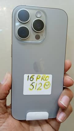 iPhone 16 pro for sale 512 GB none PTA none active kit