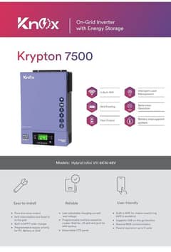 Knox Krypton PV7500 6KW VMIII Solar Hybrid Inverter