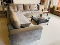 7- seater L shape sofa and dewaan for sale