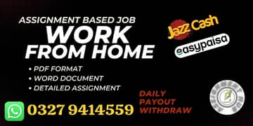 Typing job / Data Entry Job / Assignment Job / Online Job / Part Time