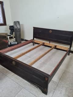 Double Bed Wooden Frame No Mattress