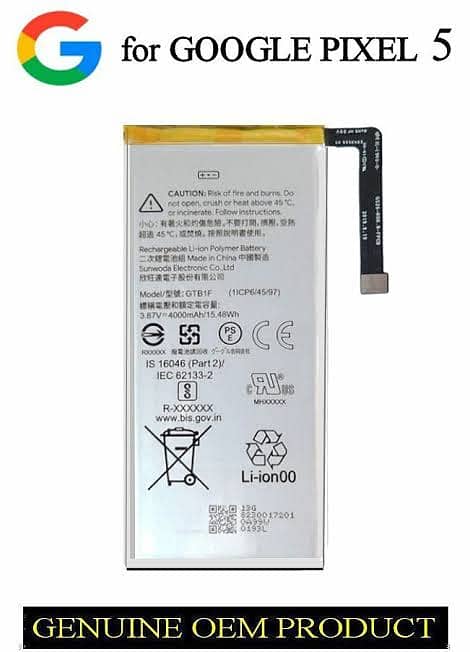 Google pixel 5 Original Battery 1