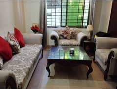 Sofa Set with Table Cushions 5 Seater