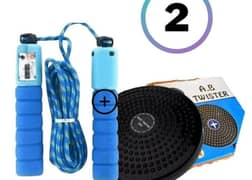 Fitness Skipping Rope Set- Weight Loss and Tummy Trimmer