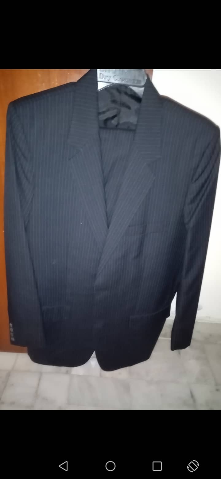 Quality Two piece  suits - Charcoal colour and Dark Blue with Stripes 1