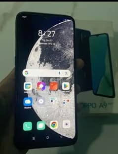 OPPO A9 8/128 box available with condition