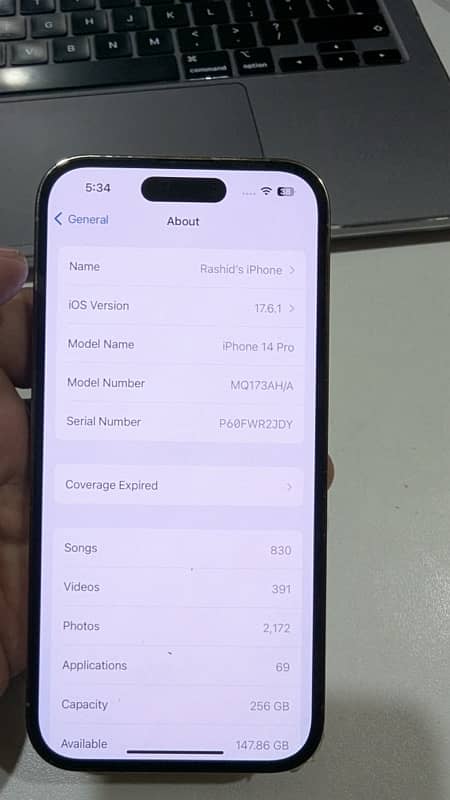 iphone 14 pro 256GB non pta 7