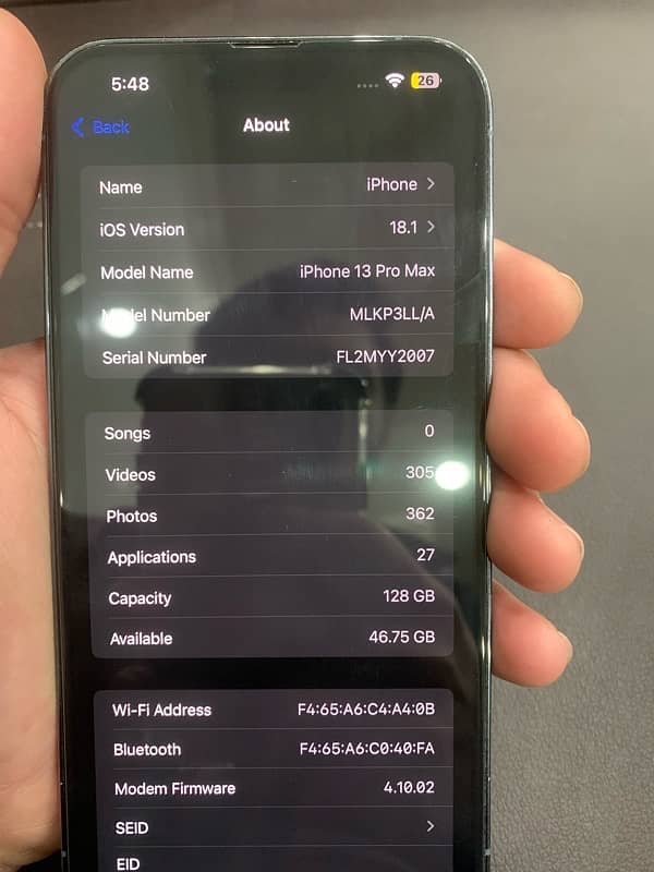 iphone 13 pro max 128gb (jv) 0