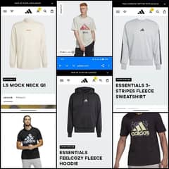 100% original Adidas Tees,Hoodies,Trousers and Sweatshirts