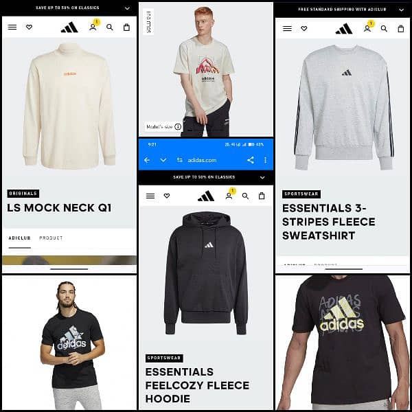 100% original Adidas Tees,Hoodies,Trousers and Sweatshirts 0