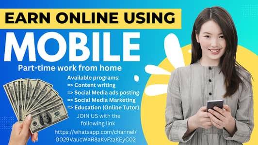Online job/Part/full time/Student/teachers/House wife/job holders